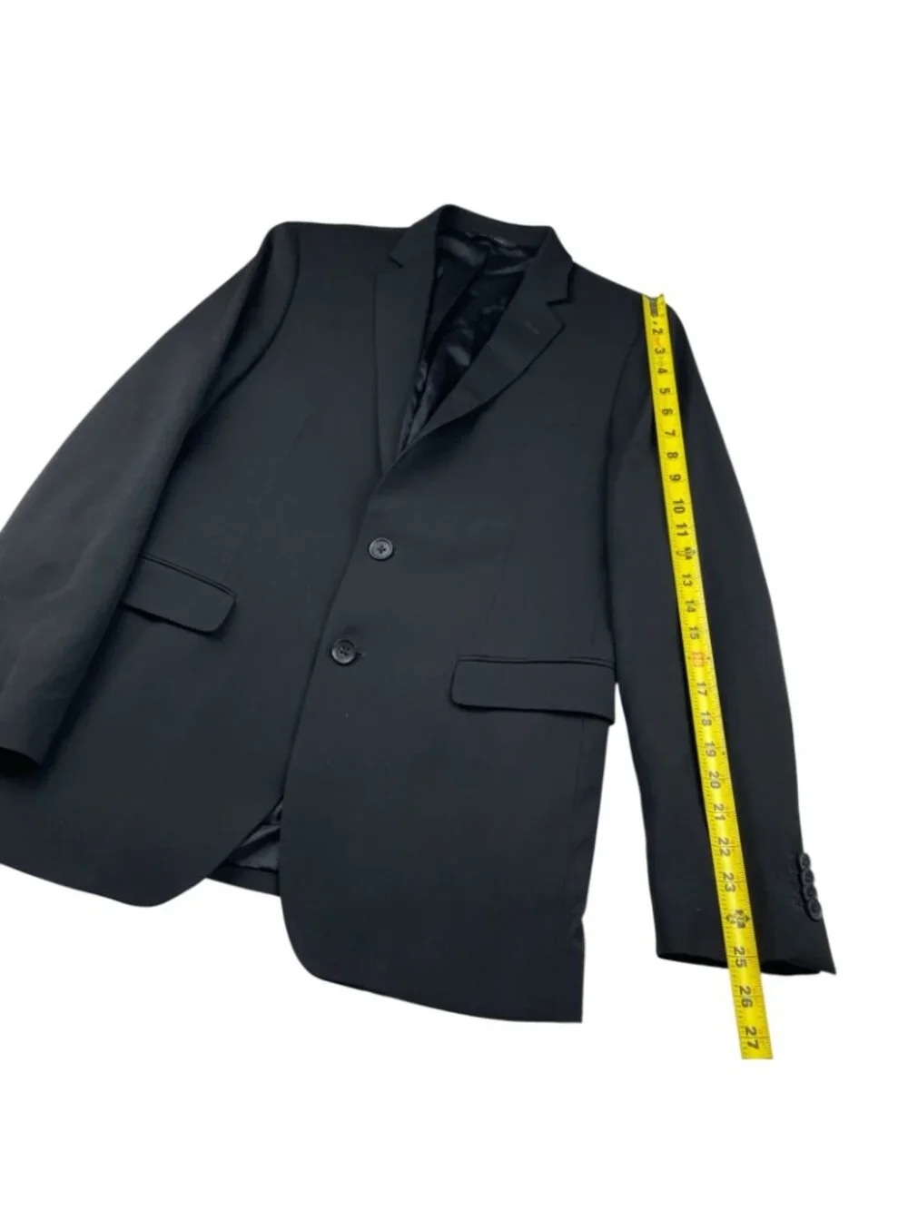 Banana Republic Men’s 100% Wool Modern Slim Fit 2-Button Blazer Black • 38R